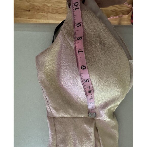 Windsor Rosegold Dress Size 1  Prom Formal Gown Fit & Flare Sleeveless Pockets - Picture 2 of 14